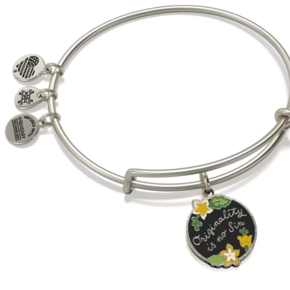 Alex and Ani Frida Kahlo ORIGINALITY IS NO SIN Silver Bangle